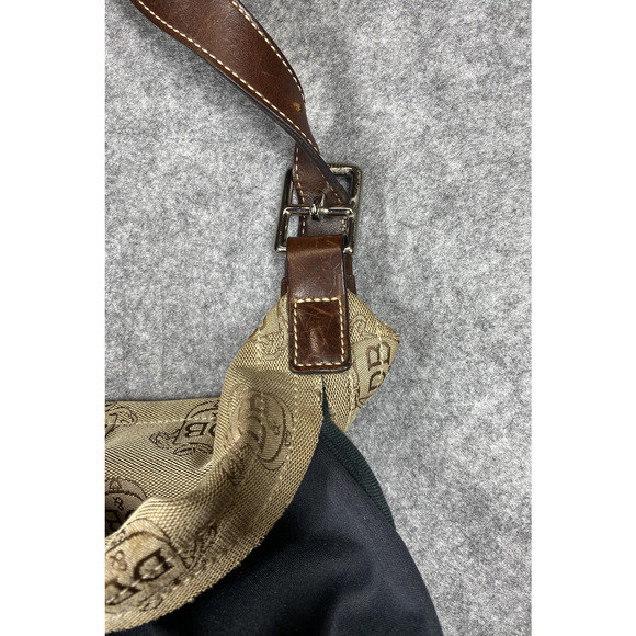 Dooney & Bourke Shoulder Bag Womens Medium Tan Donegal Crest Jacquard Vintage - Picture 14 of 16